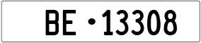 Truck License Plate